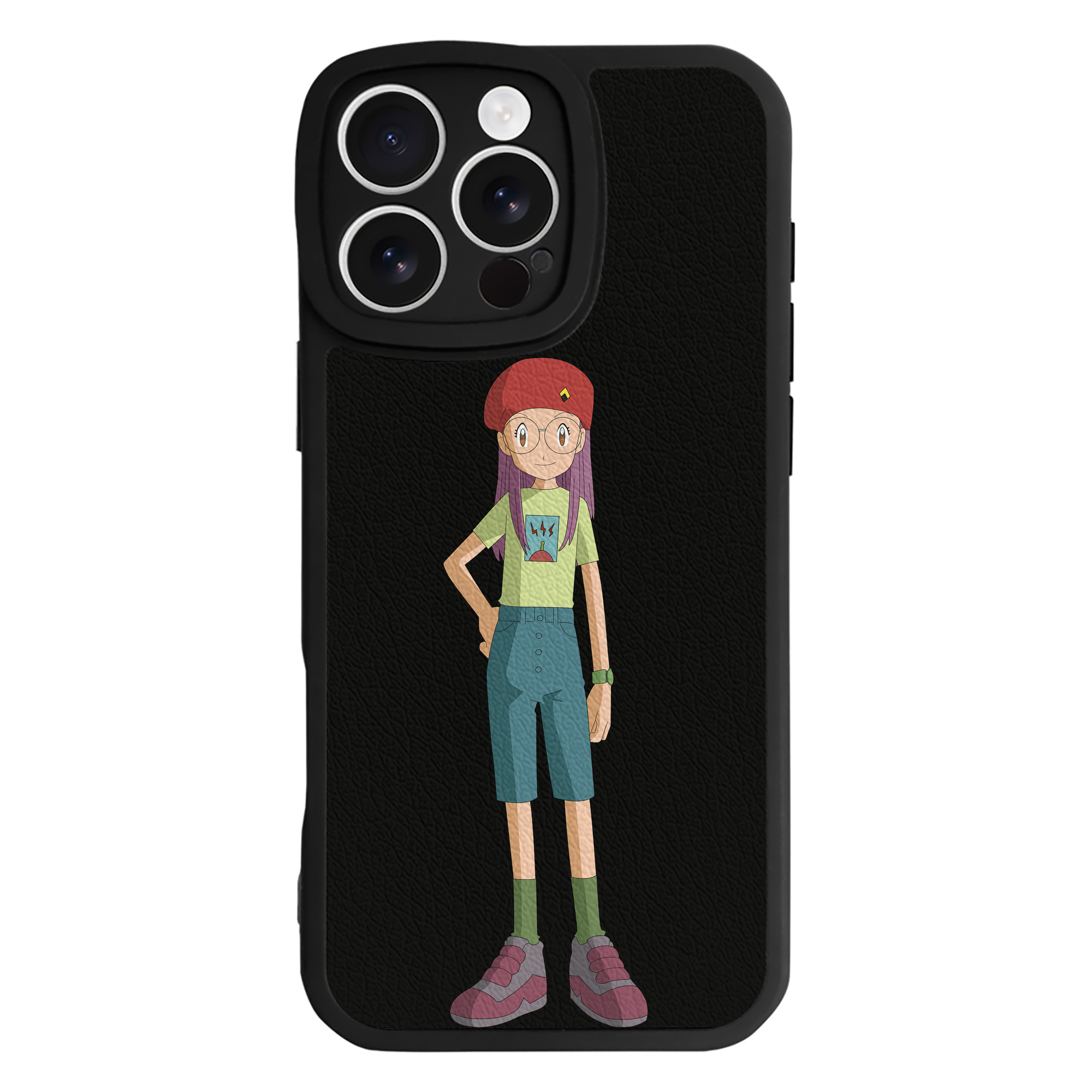 （画像用） Digimon デジタルモンスター/デジモン 【iPhone 16シリーズ対応】シリコンスマホケース（レザー調） 材質：シリコン